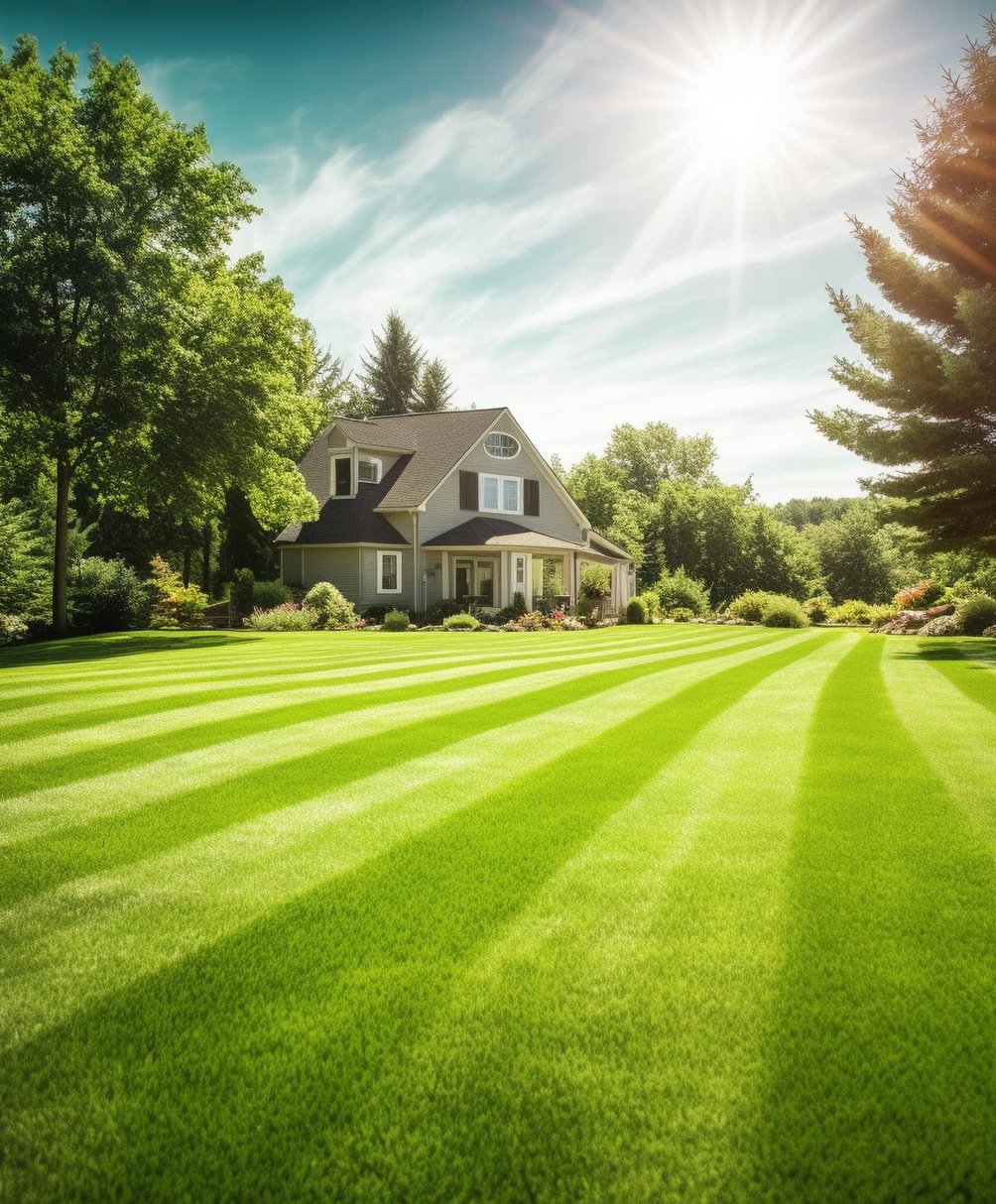 freshly mowed lawn in Kansas City