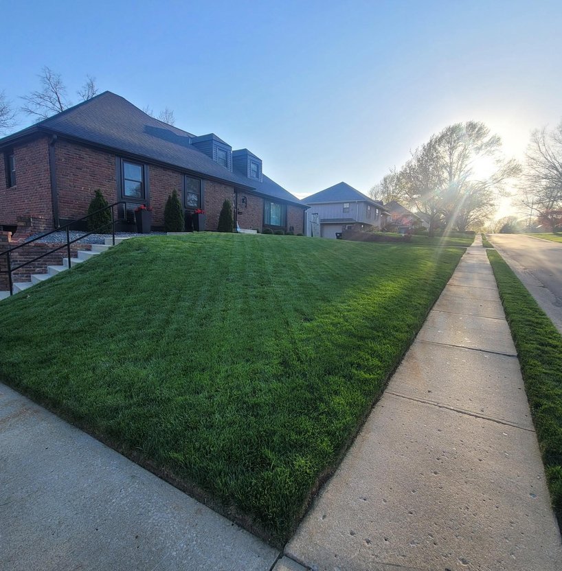 lawn mowing residential yard